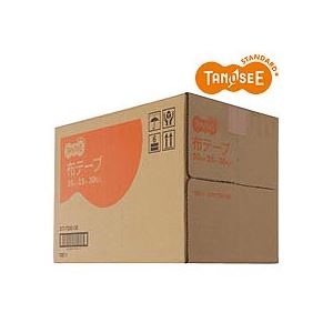 （まとめ）TANOSEE 布テープ 50mm×25m 30巻 - 拡大画像