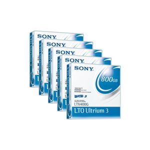 （まとめ）SONY（ソニー） LTX400GR LTO Ultrium3 データカトリッジ 400GB 5巻 - 拡大画像