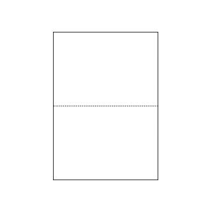 （まとめ）マルチプリンタ帳票（FSC森林認証紙） B5白紙2面 100枚入×5冊 - 拡大画像