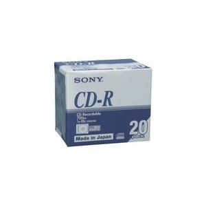 （まとめ）SONY 20CDQ80DNA データ用CD-R 700MB 48倍速 シルバー スリムケース 20枚入×6個