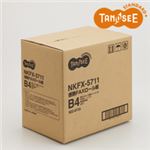 （まとめ）TANOSEE 感熱FAXロール紙 257mm×100m×1インチ 表発色 6本