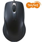 （まとめ）TANOSEE オプティカルスクロールマウス スタンダードタイプ 5個