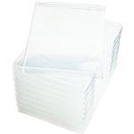 （まとめ）CD／DVD M-ロックケース スーパークリア 10枚入×5パック