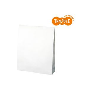 （まとめ）TANOSEE 宅配袋 晒片つや 小 白 封かんテープ付 100枚入×8パック - 拡大画像