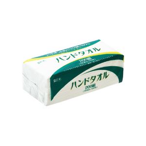 （まとめ）花束 ハンドタオル 200組（400枚） 16パック／箱 - 拡大画像