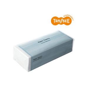 （まとめ）TANOSEE ペーパータオルハード<エコノミー> 200枚入 40個 - 拡大画像