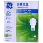 （まとめ） GE 白熱電球 100W形 E26口金 LW100V90WGE2PK 1セット（24個：2個×12パック） 【×2セット】