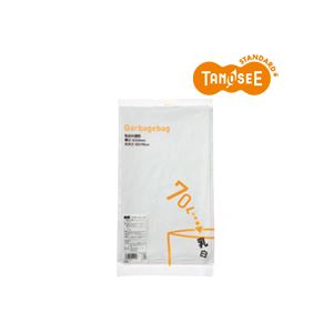 （まとめ）TANOSEE ゴミ袋 乳白半透明 70L 10枚入×40パック
