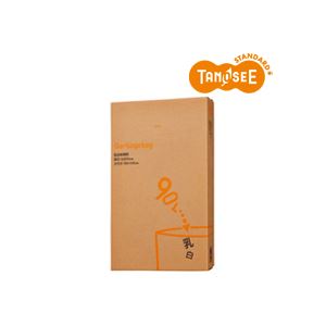 （まとめ）TANOSEE ゴミ袋 乳白半透明 90L 100枚入×3パック