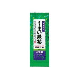 （まとめ）玉露入り うまい緑茶 100g×3袋