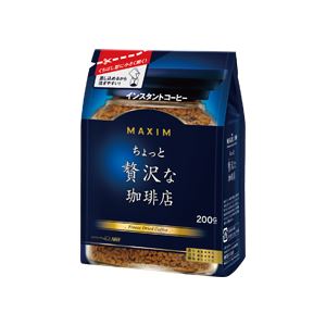 （まとめ）マキシム ちょっと贅沢な珈琲店袋 詰替用 200g袋×12