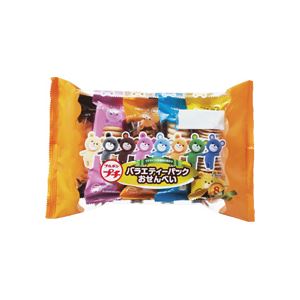 （まとめ）プチバラエティーパック おせんべい ミニパック 8種入×12パック