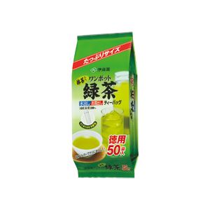 （まとめ）ワンポット 抹茶入り玄米茶ティーバッグ 3.0g 50バッグ入×3袋
