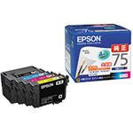 （まとめ） エプソン EPSON インクカートリッジ 大容量4色パック IC4CL75 1箱（4個：各色1個） 【×3セット】