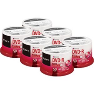 （まとめ）SONY 50DMR47TPP データ用DVD-R 4.7GB スピンドルケース入50枚×6