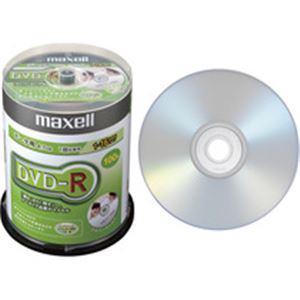 マクセル DR47DPNS.100SP データ用DVD-R 4.7GB 1-16倍速 スピンドルケース入 100枚パック - 拡大画像