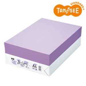 TANOSEE カラーペーパー Juicy グレープ A4 500枚 商品画像