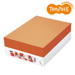 TANOSEE カラーペーパー Juicy アプリコット A4 500枚 商品画像