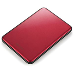 ターボPC EX2対応 USB3.0用 ポータブルHDD 500GB レッド