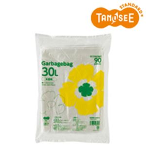（まとめ）TANOSEE ゴミ袋エコノミー 半透明 30L 90枚入×15パック - 拡大画像
