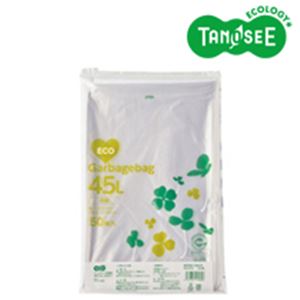 (まとめ)TANOSEE ポリエチレン収集袋 透明 45L 50枚入×15パック 商品画像
