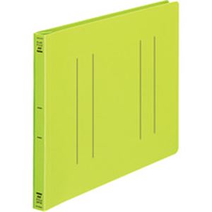 (まとめ)フラットファイル バインダー <PP> 発泡PP A4ヨコ 2穴 収容寸法15mm 黄緑 10冊 商品画像