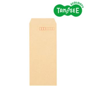 （まとめ）TANOSEE クラフト封筒 テープ付 70g 長40 〒枠あり 1000枚入×3パック - 拡大画像