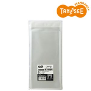 （まとめ）TANOSEE CPP袋 長3用フタ・テープ付 120×235+40mm 100枚入×10パック - 拡大画像