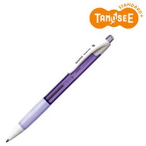 （まとめ）TANOSEE ノック式油性ボールペン（なめらかインク） 細字 0.7mm ラベンダー（インク：黒） 50本 - 拡大画像