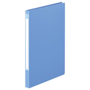 （まとめ） TANOSEE Zファイル（PP表紙） A4タテ 100枚収容 背幅20mm ブルー 1冊 【×10セット】 - 拡大画像