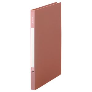 （まとめ） TANOSEE Zファイル（再生PP表紙） A4タテ 100枚収容 背幅17mm ピンク 1冊 【×10セット】 - 拡大画像