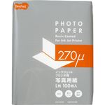 （まとめ） TANOSEE インクジェットプリンター用 写真用紙 厚口 L判 1冊（100枚） 【×5セット】