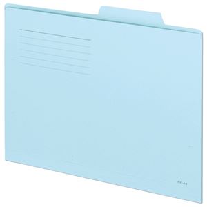 （まとめ） TANOSEE 個別フォルダー（スーパーライトカラー） A4 ブルー 1パック（10冊） 【×15セット】 - 拡大画像