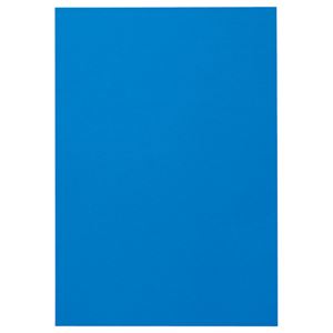 （まとめ） TANOSEE 色画用紙 四つ切 あお 1パック（10枚） 【×15セット】 - 拡大画像