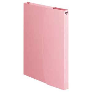 （まとめ） TANOSEE ケースファイル A4タテ 230枚収容 背幅23mm ピンク 1パック（3冊） 【×15セット】 - 拡大画像