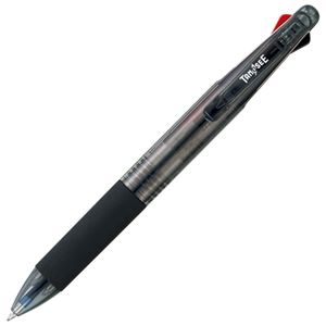 （まとめ） TANOSEE 油性3色ボールペン 0.7mm （軸色 ブラック） 1本 【×20セット】 - 拡大画像