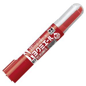 （まとめ） コクヨ ホワイトボード用マーカーペン ヨクミエール 細字・丸芯 赤 PM-B501R 1本 【×50セット】 - 拡大画像