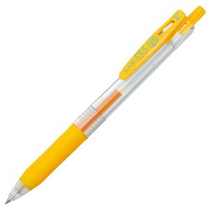 （まとめ） ゼブラ ゲルインクボールペン サラサクリップ 0.4mm 黄 JJS15-Y 1本 【×60セット】 - 拡大画像