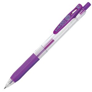 （まとめ） ゼブラ ゲルインクボールペン サラサクリップ 0.4mm 紫 JJS15-PU 1本 【×60セット】 - 拡大画像