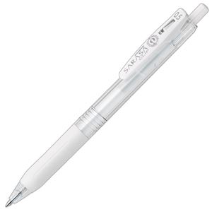 （まとめ） ゼブラ ゲルインクボールペン サラサクリップ 0.5mm ミルクホワイト JJ15-MKW 1本 【×60セット】 - 拡大画像