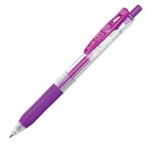 （まとめ） ゼブラ ゲルインクボールペン サラサクリップ 0.5mm 紫 JJ15-PU 1本 【×60セット】 - 拡大画像