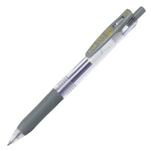 （まとめ） ゼブラ ゲルインクボールペン サラサクリップ 0.7mm グレー JJB15-GR 1本 【×60セット】 - 拡大画像