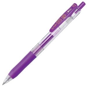 （まとめ） ゼブラ ゲルインクボールペン サラサクリップ 0.7mm 紫 JJB15-PU 1本 【×60セット】 - 拡大画像
