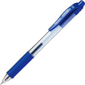 （まとめ） TANOSEE ノック式ゲルインクボールペン ニードルタイプ 0.3mm 青 1本 【×80セット】 - 拡大画像