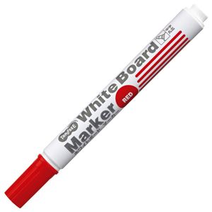 (まとめ) TANOSEE ホワイトボードマーカー 中字丸芯 赤 1本 【×100セット】 商品画像