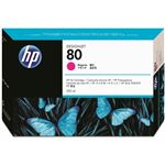 （まとめ） HP80 インクカートリッジ マゼンタ 350ml 染料系 C4847A 1個 【×3セット】