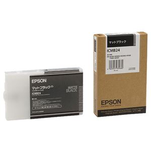 （まとめ） エプソン EPSON PX-P／K3インクカートリッジ マットブラック 110ml ICMB24 1個 【×6セット】 - 拡大画像
