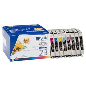 （まとめ） エプソン EPSON インクカートリッジ 8色パック IC8CL23 1箱（8個：各色1個） 【×3セット】 - 拡大画像