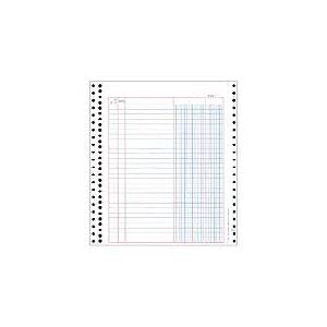 （まとめ） オービック バインダー元帳 Y10×T11 連続用紙 4024 1箱（1000枚） 【×2セット】 - 拡大画像