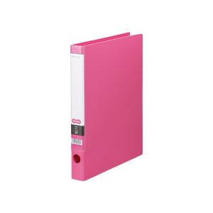 （まとめ） TANOSEE Oリングファイル A4タテ 2穴 170枚収容 背幅35mm ピンク 1冊 【×20セット】 - 拡大画像